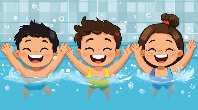 Child guided swimming session
